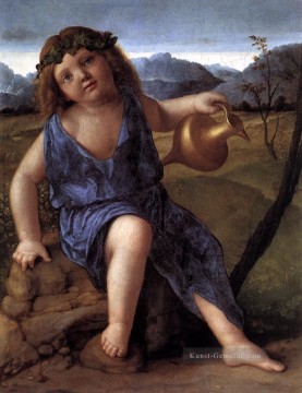 junge Bacchus Renaissance Giovanni Bellini Ölgemälde